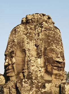 Cambodia - A Prasat (pyramid tower) with the faces