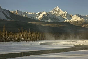 Canada, Alberta, Jasper National Park. Steam