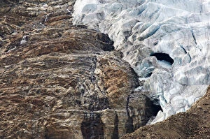 Canada, Nunavut. Close-up of glacier in