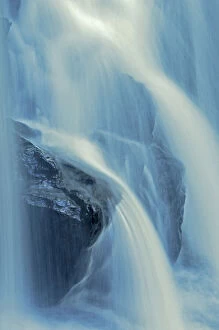 Falling Gallery: Canada, Ontario. Detail of water falling