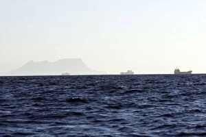 Images Dated 22nd June 2007: Cargo Ships - in the Strait of Gibraltar. Spain