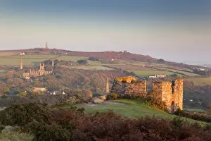 Carnkie - Carn Brea hill - ruins of former tin mines - Cornwall - UK