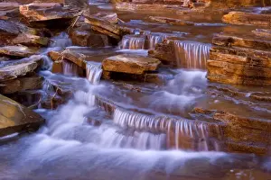 Waterfalls Prints: Cascades in Kalamina Gorge - picturesque cascades in Kalamina Gorge