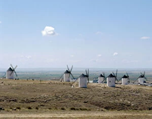Images Dated 8th August 2011: Castile-La Mancha. Campo de Criptana. Landscape