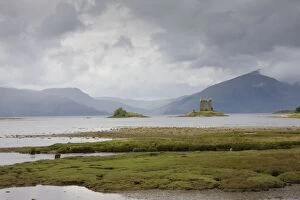 Images Dated 10th August 2008: Castle Stalker - atmospheric landscape in the Scottish