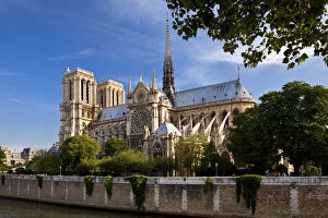 Buttress Gallery: Cathedral Notre Dame on the banks of River