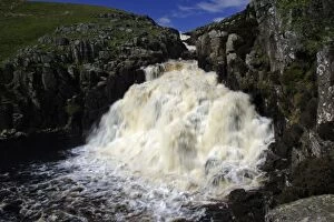 Cauldron Snout waterfall - Cow Green reservoir