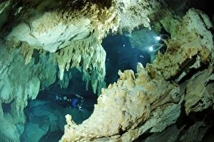 Images Dated 6th December 2004: Cave diving Maya Cenotes Yucatan Mexico