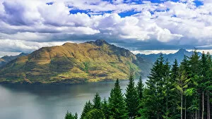 Southern Collection: Cecil Peak above Lake Wakatipu, Queenstown, Otago, South Island, New Zealand Date: 01-07-2021