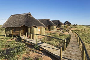 The chalets of of the Rooiputs Lodge - during the