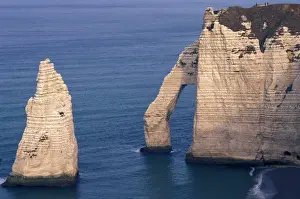 Sea Stacks Prints: Chalk Cliff Etretat's cliff, Normandy. France