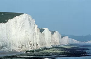 Landscapes Gallery: CHALK CLIFFS - Seven Sisters, white cliffs of dover. East Sussex