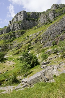 Images Dated 11th June 2006: Cheddar Gorge - The karst limestone cliffs and calcareous grassland form an important wildlife