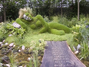 Images Dated 25th May 2006: Chelsea Flower Show 2006 - Dreaming girl in 4 Head Garden of Dreams by Marney Hall