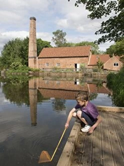 Images Dated 6th August 2013: Child Pond-dipping