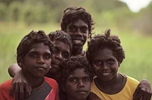 Aborigine Gallery: Children of Bathurst Island (one of the Tiwi Islands)