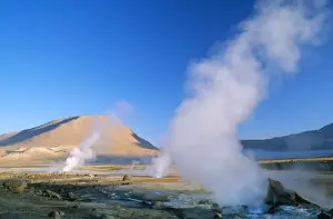 Steaming Prints: Chile - El Tatio Geysers 2nd Region, The Andes