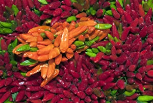Chili peppers at market in Ponte di Rialto
