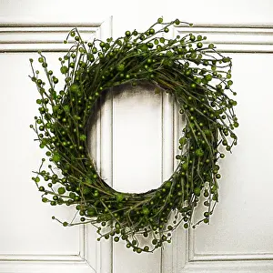 Doors Prints: Christmas Wreath Digital Manipulation: aged, changed from red to green