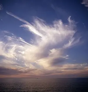 Seascapes Prints: Cirrostratus Cloud - over calm sea Tasmania, Australia. JFH00196
