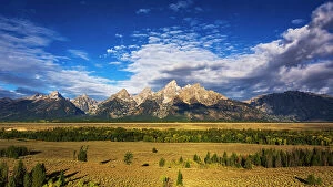 Alpine Collection: Clearing storm over the Teton Range, Grand Teton National Park, Wyoming, USA. Date: 25-05-2021