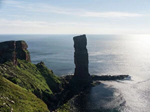 Vertical Gallery: Two climbers on top of the old man Hoy