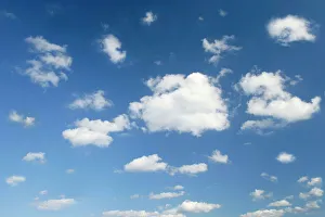 Images Dated 29th September 2007: clouds and sky - blue sky dotted with tiny white clouds on a nice summer day - Baden-Wuerttemberg