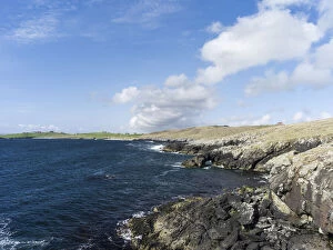 Coastal landscape on West Burra, a small