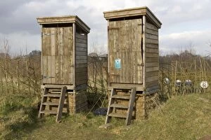 Images Dated 3rd March 2005: Composting toilets at Environmental Centre, UK - these toilets depend on biological decomposition