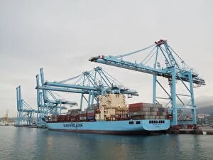 Container handling in the harbour of Algeciras
