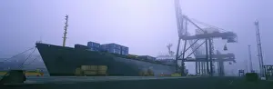 Ports Prints: Container ship JLR 66 At dock - Port Melbourne