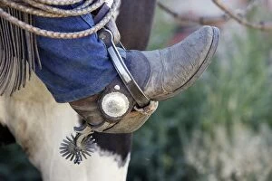 Cowboy - close-up of boot and spur