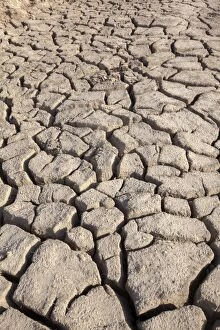 Images Dated 24th March 2015: Cracked Earth parched by the sun and drought