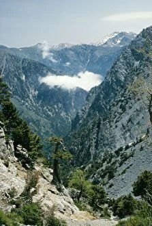Images Dated 9th September 2004: Crete White Mountains, top of the Samaria Gorge National Park