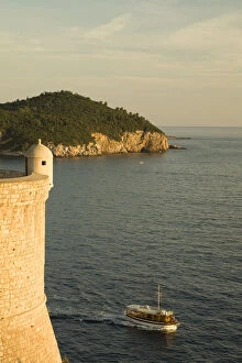 Croatia, Dalmatia, Dubrovnik. Old city walls