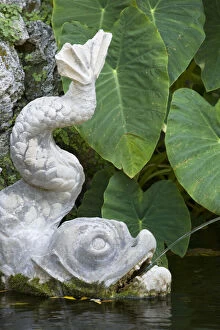 Arboretum Gallery: Croatia, Dalmatia, Trsteno. Stone fountains
