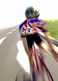 Cyclist at speed