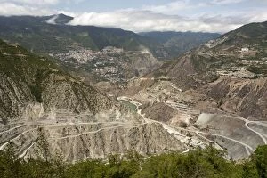 Dams under construction Coruh River valley (Coruh