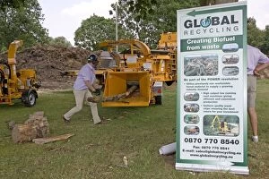 Images Dated 3rd July 2006: Demonstration by Global Recycling creating biofuel
