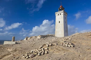 Denmark, Jutland, Lonstrup, Rudbjerg Knude Fyr Lighthouse