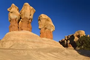 Images Dated 13th April 2009: Devil's Garden - petrified sand dunes, Hoodoos and weirdly shaped monoliths - made up of
