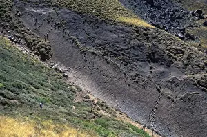 Chile Prints: Dinosaur trackways - Chile Overview of the dinosaur trackways at Termas del Flaco