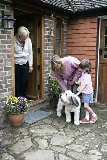 Images Dated 16th June 2007: DOG - greeting visitors to the family home