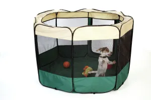 Cage Collection: DOG. puppy in play pen, ( Jack Russell )