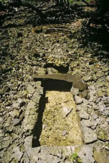 Fortresses Prints: Dorong, tunnel channel Nan Madol fortress complex (c)
