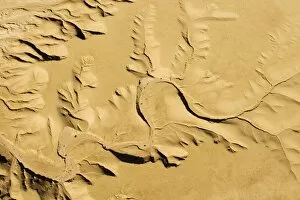 Drainage Patterns on the ancient Namib Plains - aerial view of the desert near Swakopmund