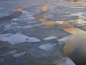 Drift ice in Lady Franklinsfjorden - Svalbard - Norway
