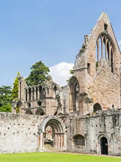 Dryburgh Abbey in the valley of the river