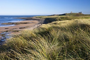 Images Dated 4th October 2010: Dunstanburgh Castle - view from Embleton Bay looking south