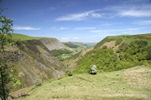Dylife, Wales. Views over the Dylife Gorge